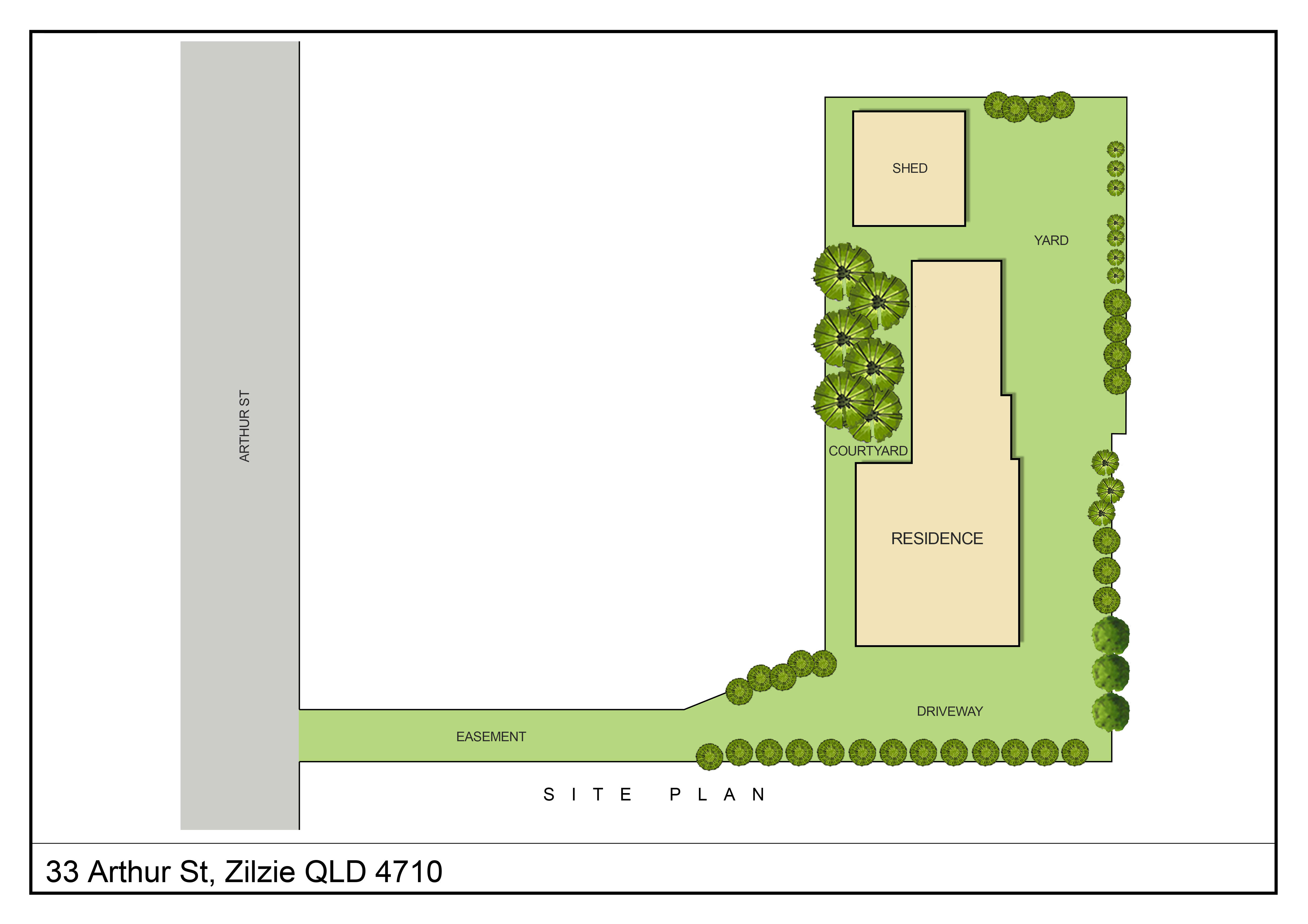 33 Arthur St  - Site Plan