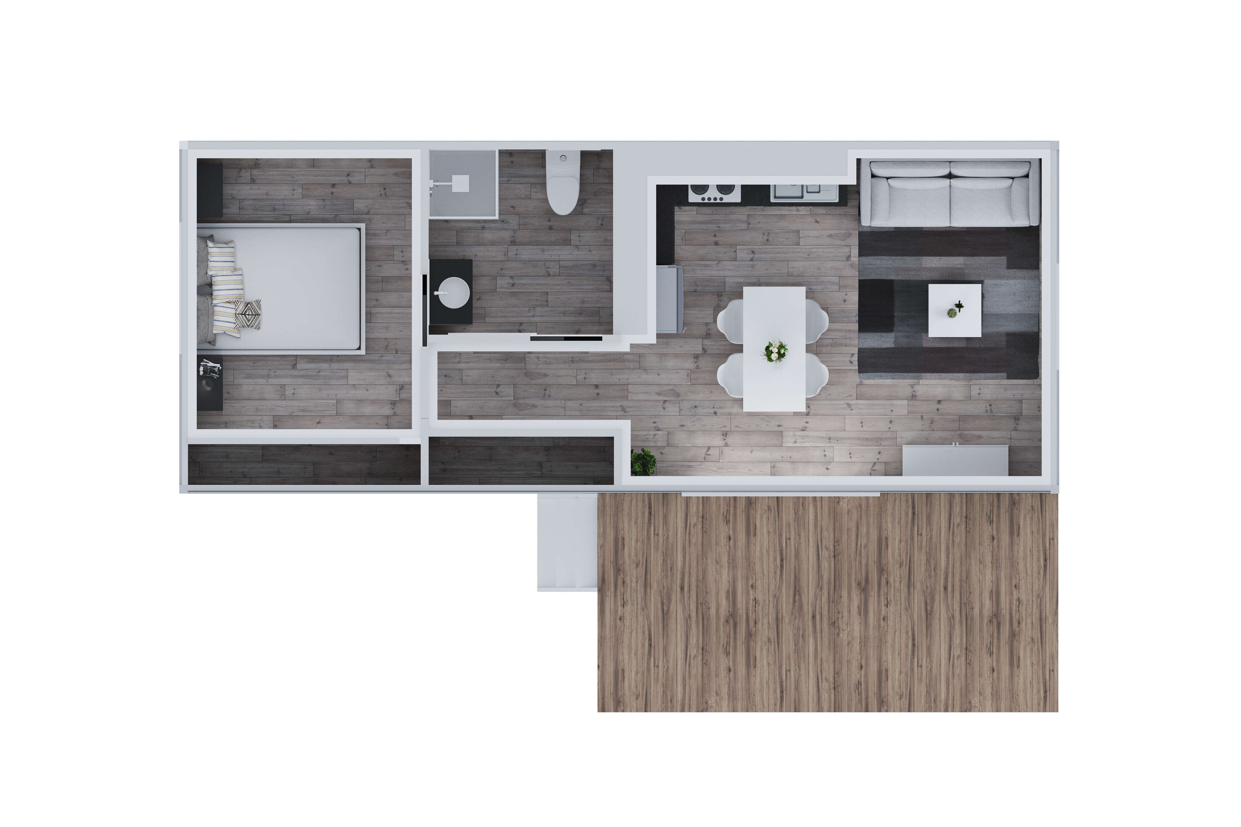 1 Bedroom Floor Plan